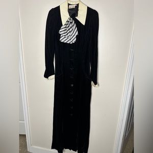 Wednesday Adams Large Dress Velvet Black Dress